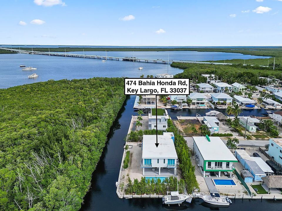 Aerial view toward the water